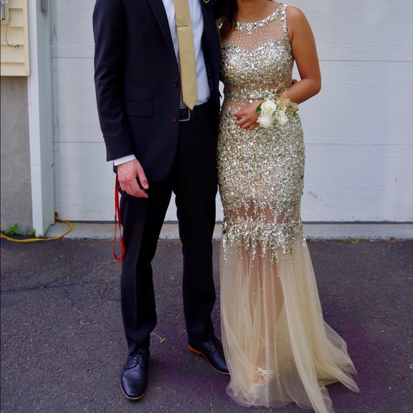 Terani Couture Dresses & Skirts - Glamorous Illusion Prom Dress